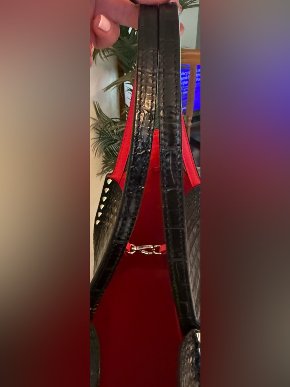 Christian Louboutin Large Black Patent Cabarock Tote, Very good condition - Picture 10 of 16